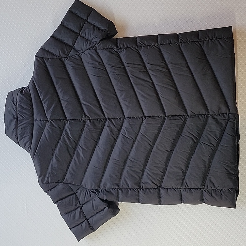 Land's End Down Button Short Sleeve Puffer Coat XS Excellent Condition Pockets - Picture 6 of 12